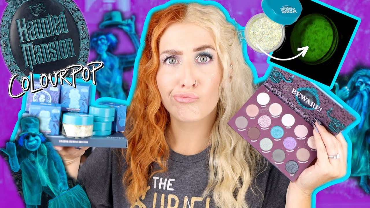 *GLOW IN THE DARK?!* COLOURPOP HAUNTED MANSION COLLECTION!!!