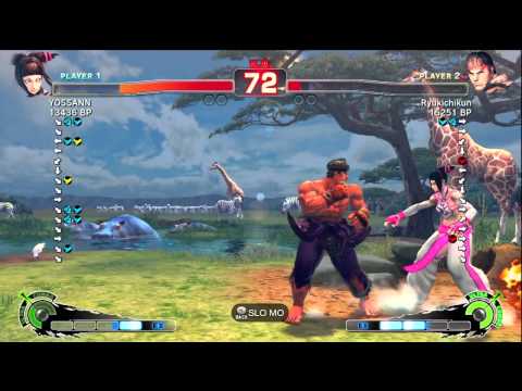 Ryukichikun [Ryu] vs YOSSANN [Juri] SSF4 Japanese Online Ranked Matches - TRUE-HD