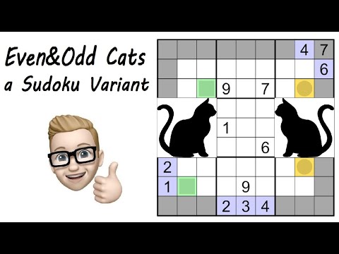 Even & Odd Cats - A Custom Sudoku Variant