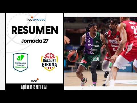 Resumen Unicaja 111- Bàsquet Girona 80 (J27)