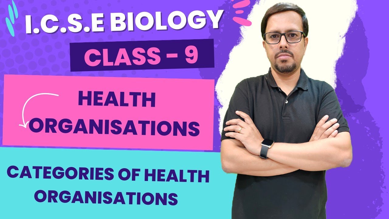 CATEGORIES OF HEALTH ORGANISATIONS | HEALTH ORGANISATIONS | ICSE BILOGY CLASS 9