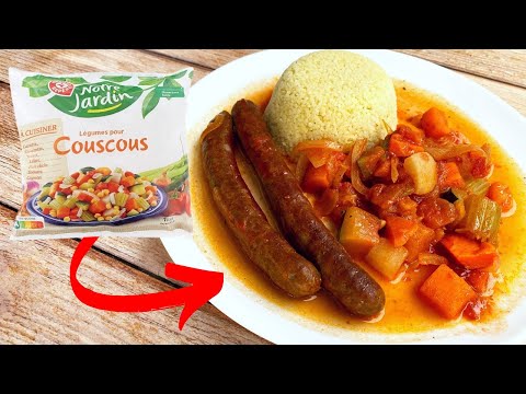 Je cuisine un sachet de légumes à COUSCOUS surgelés