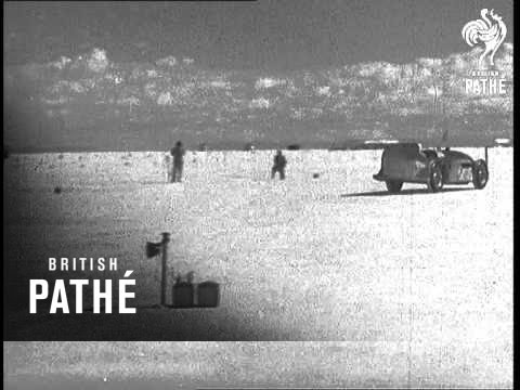 George Eyston Tries Out Thunderbolt At Salt Lake Aka Thunderbolt Tried Out (1937)