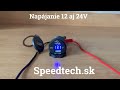 USB nabíjačka 12V / 24V s voltmetrom - 2x USB vodeodolná do panelu / modrý LED displej - Video Youtube