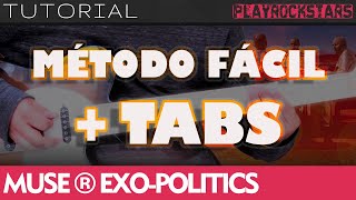 como tocar EXO-POLITICS en guitarra MUSE ? TUTORIAL / ACORDES / SOLO / RITMO / TABS