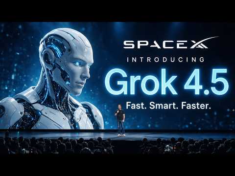 Video Thumbnail: Grok 4.5 Just Shocked The AI Community - SpaceXAI Grok 4.5