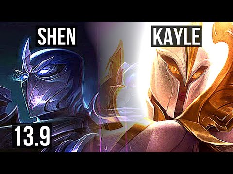 SHEN vs KAYLE (TOP) | 4/0/6, 500+ games | KR Grandmaster | 13.9