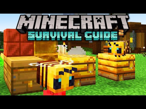 Intro to Bees, Honey, & Honeycomb! ▫ Minecraft Survival Guide (1.18 Tutorial Let's Play) [S2 E33]