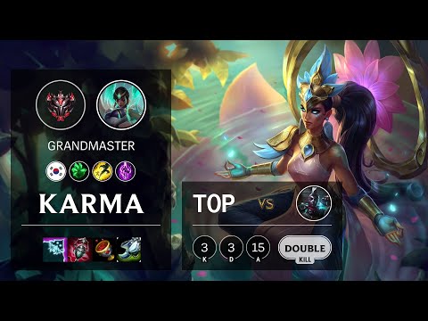 Karma Top vs Ekko - KR Grandmaster Patch 10.20