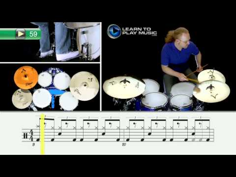 Ex059 How to Play Drums - Drum Lessons for Beginners