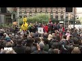 Mayor De Blasio Speaks At Street Renaming For 50th Anniversary Of Sesame Street