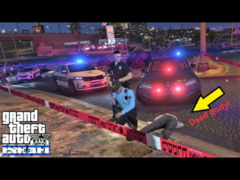 A DEAD BODY ON SIDEWALK! | GTA 5 IL POLICE LSPDFR MOD 2023