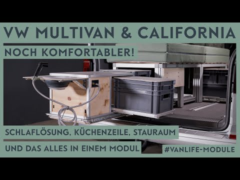 Komfort Upgrade für VW Busse mit unseren Vanlife Modulen!