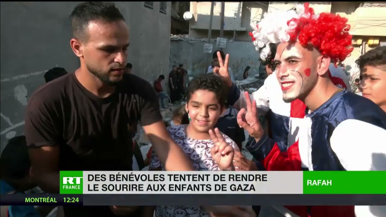 Gaza : des bénévoles tentent de rendre le sourire aux enfants