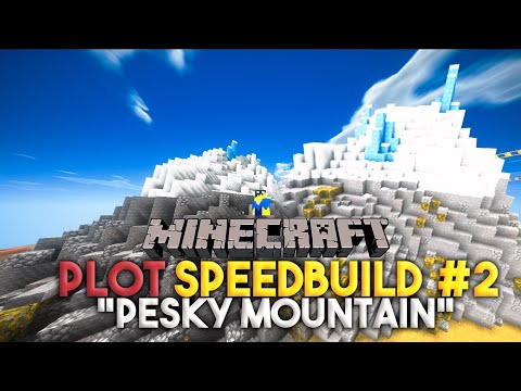 MINECRAFT PLOT SPEEDBUILD PART 2 | TERRAIN MAKING 2 | " Pesky Mountain! "