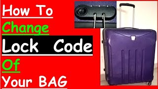 preview picture of video 'How To change Lock Code of your Bag'