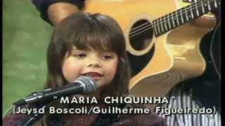 Sandy e Junior 1989 - Primeira apresentação na tv - SOM BRASIL (Maria chiquinha)
