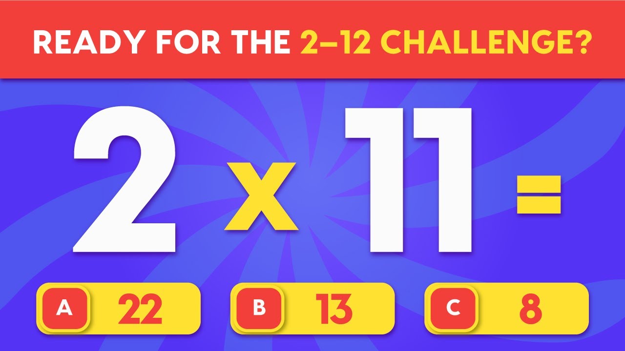 Times Tables 2 to 12 | Multiplication Tables 2 to 12 | Can You Beat Them All?