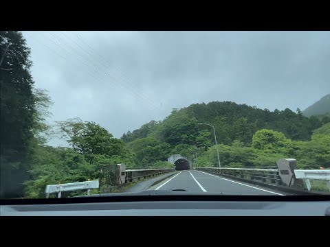 足柄峠 松田~小山 Rainy driving to Oyama from Matsuda on the Ashigara Pass