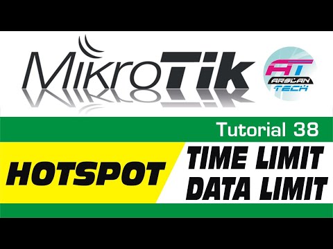 MikroTik Tutorial 38 - Hotspot Time & Data Limite