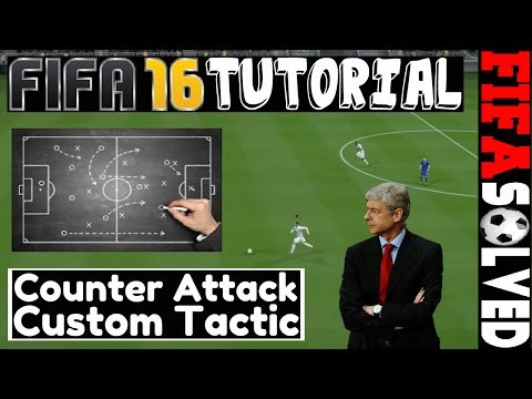FIFA 16 Counter Attack Custom Tactic Tutorial | BEST Tips