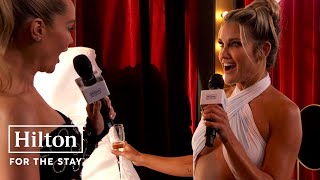 Hilton Garden Inn Ashley Roberts joins us on the BRITs red carpet