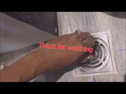 Floor drain installing