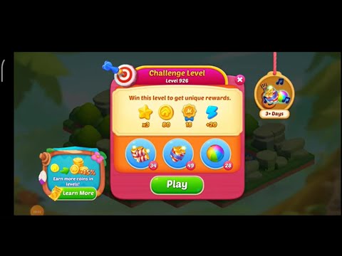 Matchington Mansion Level 926 - Challenge Level / iOS/Android