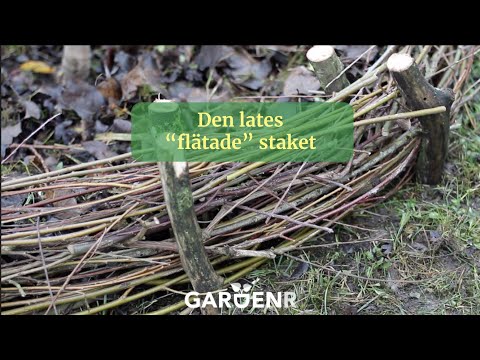 Den lates ”flätade” staket - Trädgårdshacks med GardenR