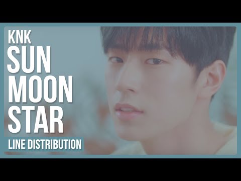 KNK - Sun.Moon.Star (해.달.별) Line Distribution (Color Coded)