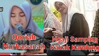 Download lagu Qoriah Nurhasanah recites the Koran beside her older sibling mp3