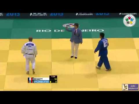 Judo 2013 World Championship Rio de Janeiro: Schmitt (FRA) - Otgonbaatar (MGL) [-81kg] bronze