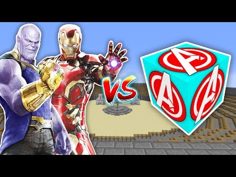 AVENGERS YENİLMEZLER ŞANS BLOKLARI - Minecraft (THANOS - DEMİR ADAM)