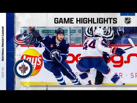 Blue Jackets @ Jets 12/2 | NHL Highlights 2022