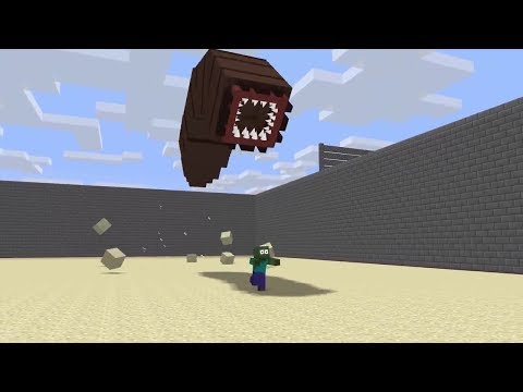 Monster School : Death worm Minecraft Animation