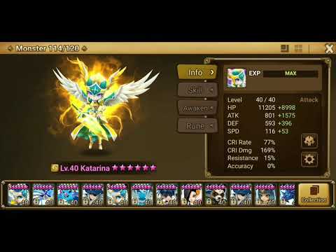 Summoners War : This is why i Fuse 2nd Katarina (Baleygr + Katarina R5)