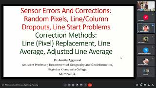 Sensor errors and corrections of Satellite Images by Dr. Amrita Aggrawal