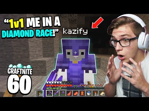 Craftnite: #60 - The FIRST 1v1 Diamond Race! (so intense)