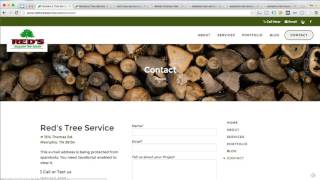 Red's Tree Service Memphis - A Website Audit By Unofficial