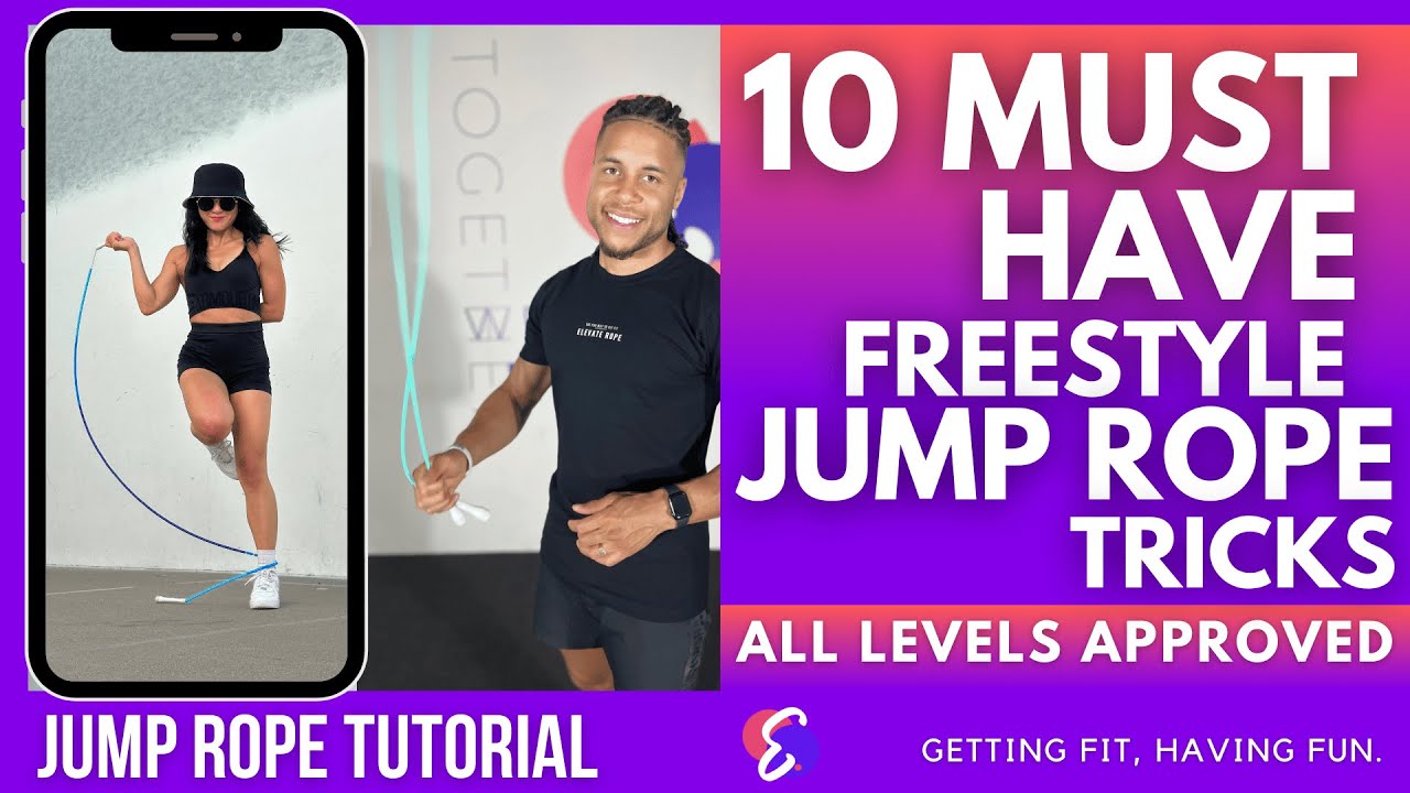 Geraldo Alken demonstrating ten freestyle jump rope tricks for beginners and intermediates