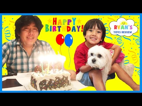 EVERYDAY WITH RYAN TOYSREVIEW - Daddy's Birthday , Lights Went Out & Playtime with Ella the Dog Video