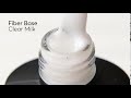 Couture Color Fiber Base Clear Milk - Nylon Fiber Gel Polish Base, Milky, 9 ml