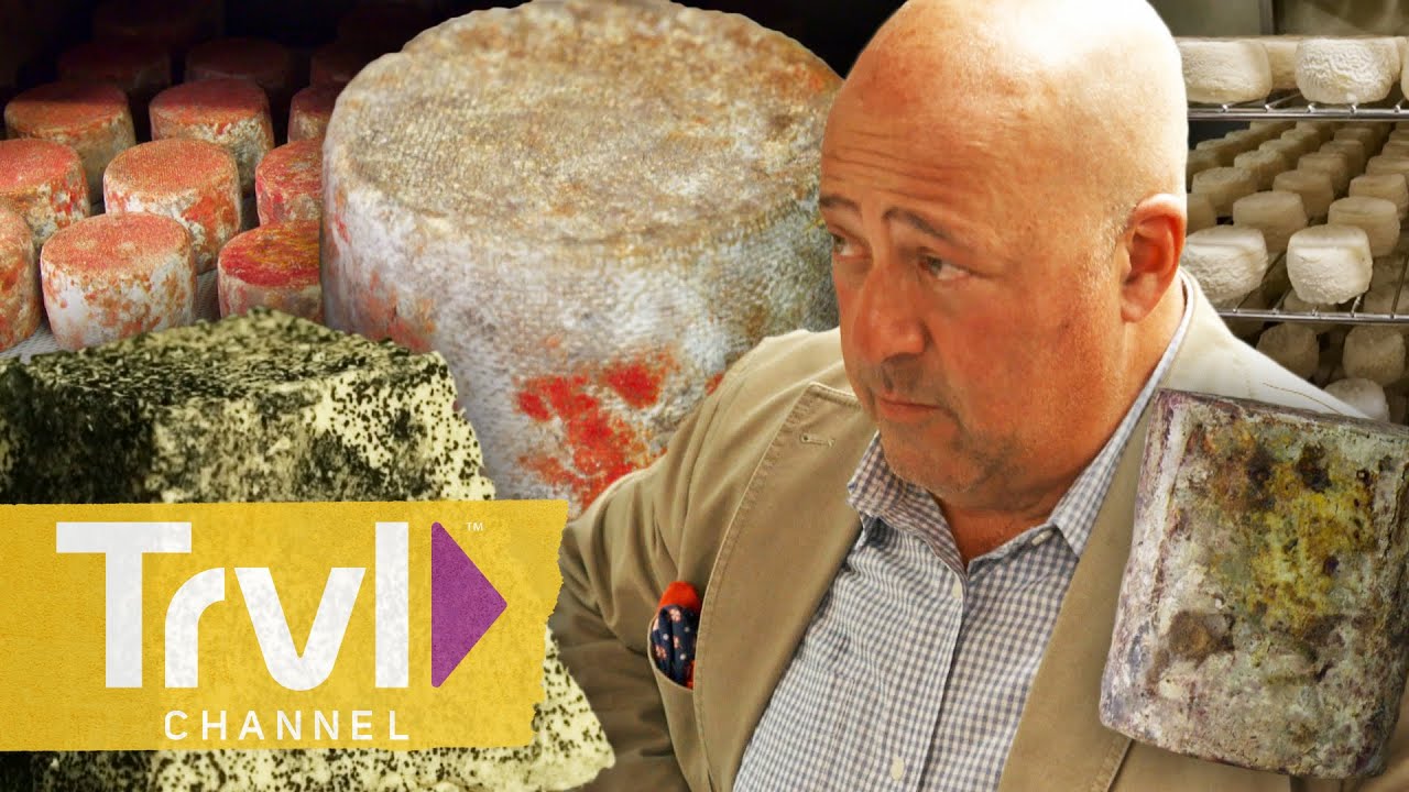 Travel Channel: Bizarre Foods with Andrew Zimmern Preserving Endangered Cheeses in Paris | Bizarre Foods with Andrew Zimmern | Travel Channel