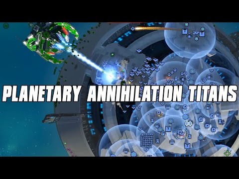 Planetary Annihilation Titans Multiplayer 10 Player FFA - Lasers and Meteors