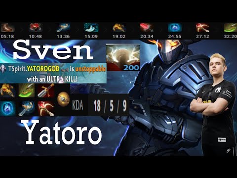 Yatoro Sven Carry Gameplay Patch 7.31b - Dota 2 Full Gameplay player perspective.