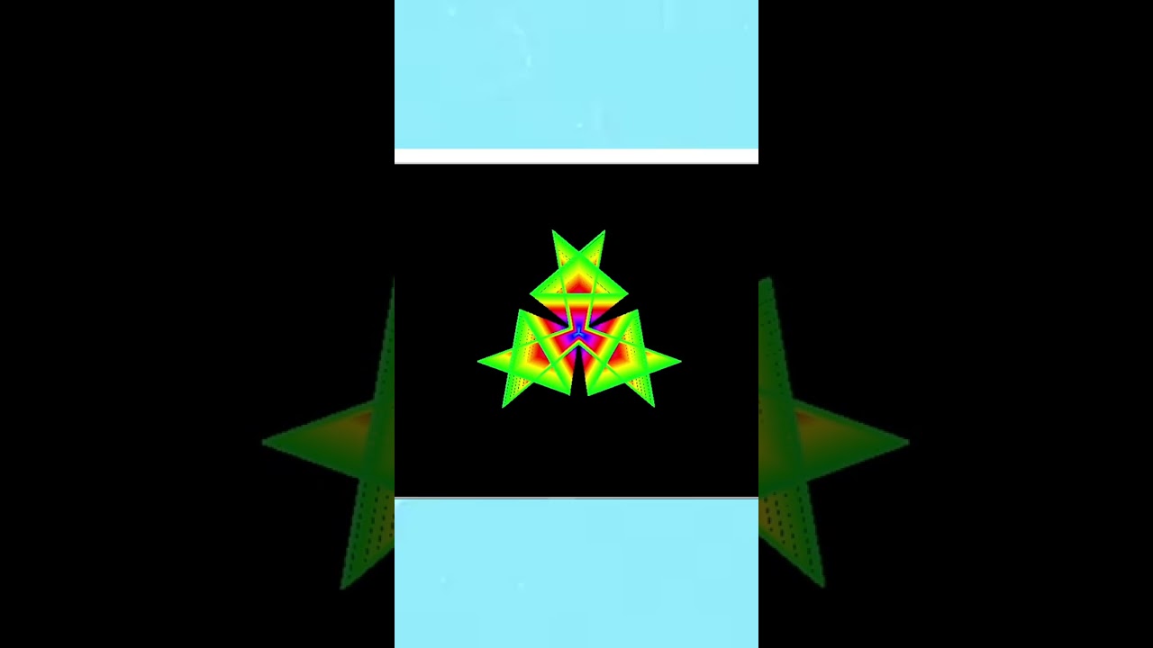 Python turtle graphics & colorsys module-Triple stars pattern