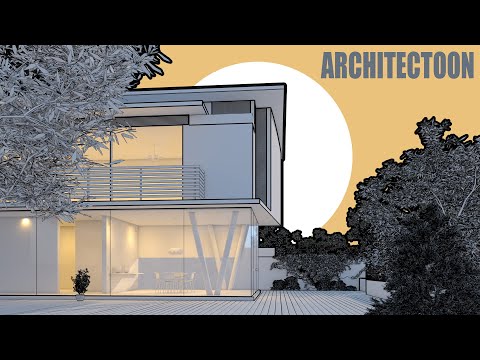 VRAY TOON IN 3D MAX - TEKNIK PRESENTASI ARSITEKTURAL