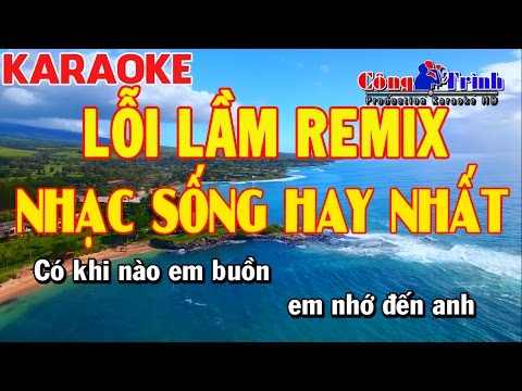 Karaoke | Lỗi Lầm Remix | Full Beat | DJ V7 MLA | Nhạc Sống Công Trình Karaoke | Khắc Huy Keyboard
