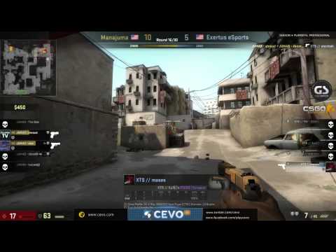 CEVO-Pro CS:GO Season 4 Playoffs: Manajuma vs. Exertus - LB Round 2 on de_dust2 (2 of 3)