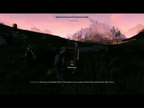 Different interaction with MAD WOMAN, if you find her before Sheogorath Quest || SkyrimAE